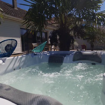 Magnifique Luxe Cosy Poppies - Normandie Racing, Flipper, Baby-foot, Spa, Jardin Mediterraneen, Riva Bella A 300m, A Pied, Confort, Ideale Familles & Groupes, Evj A Ouistreham, Proche Cabourg, Week-end & Courts Sejo 빌라 위스트르앙